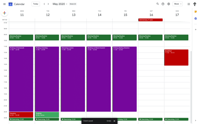 Schedule, bad